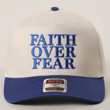 FAITH OVER FEAR Embroidered Trucker Hat