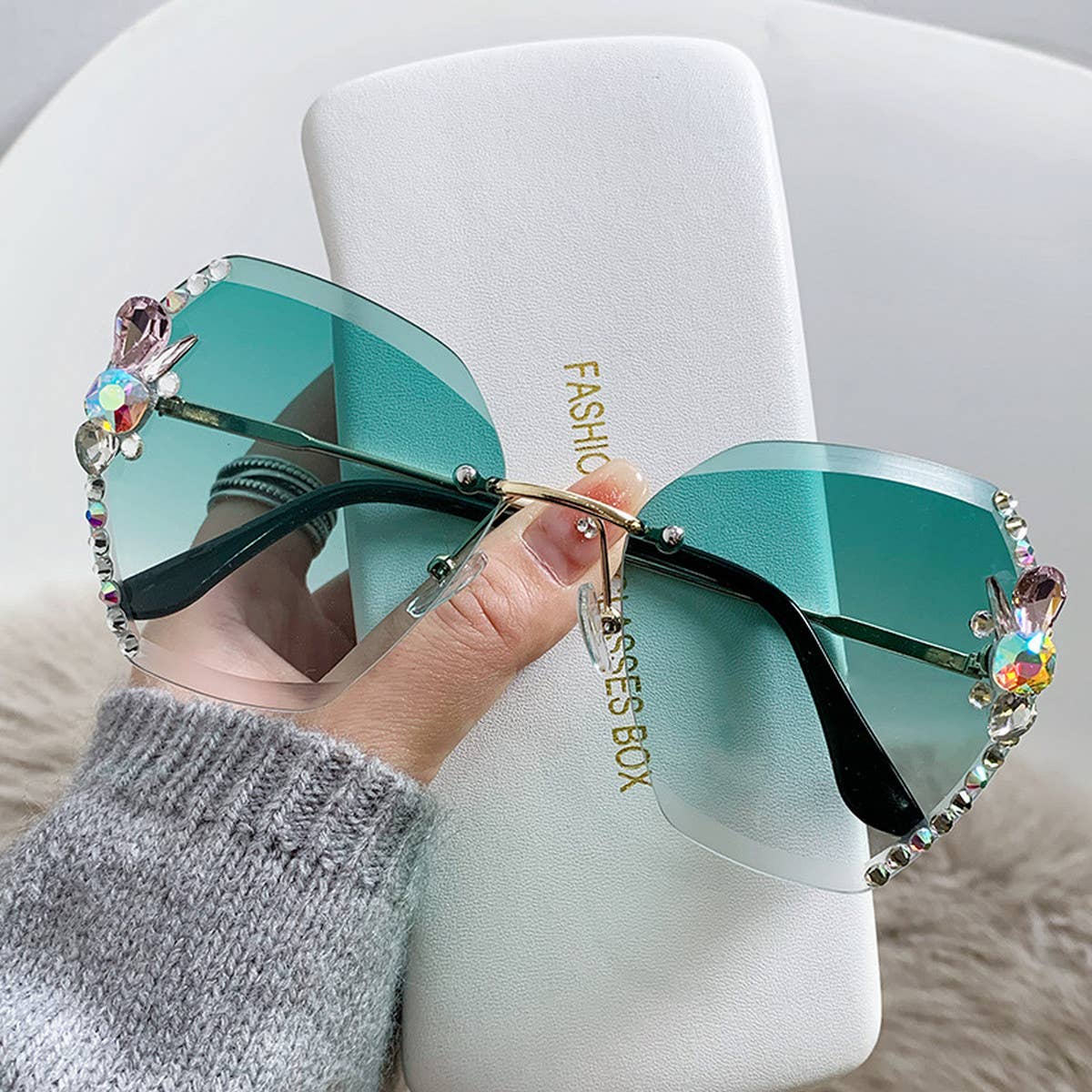 WOMEN FASHION RHINESTONE SUNGLASSES_CWASG0181