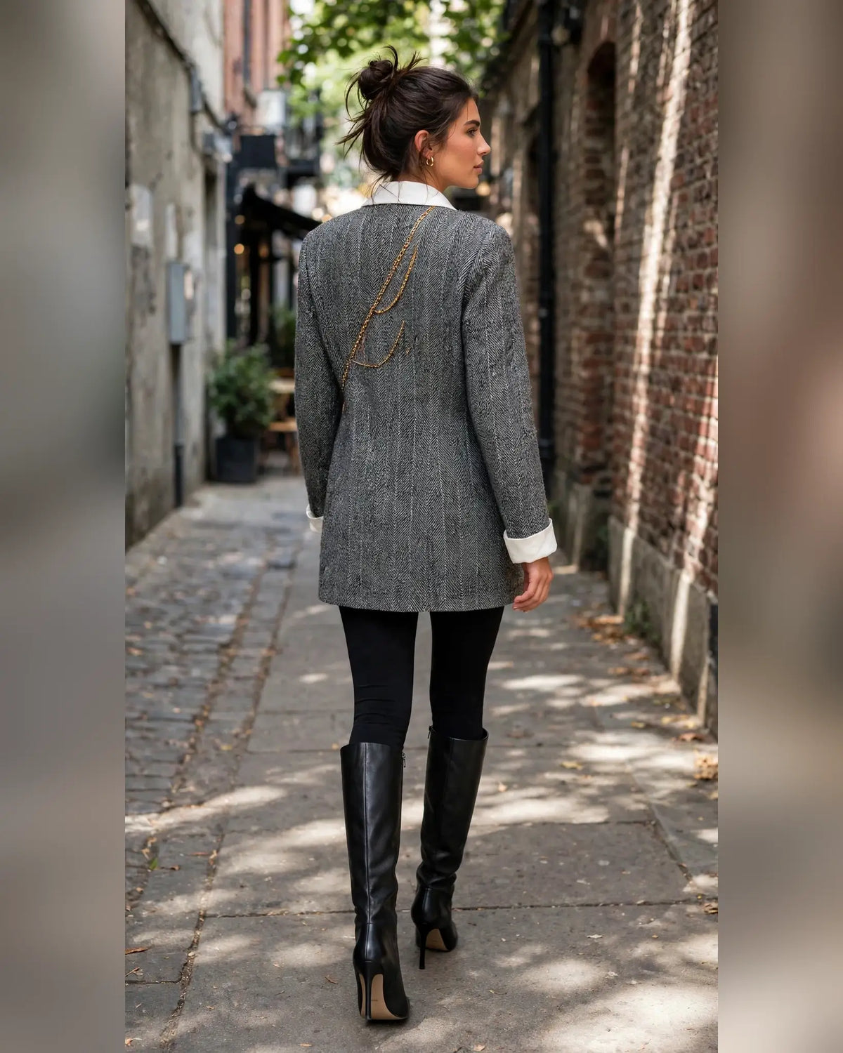 CLAWJ0047: Cambridge Scholar Herringbone Coat