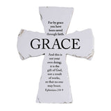 Tabletop Cross Grace Eph. 2:8-9 7H