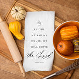 As for Me & My House Kitchen Towel - Christian Housewarming