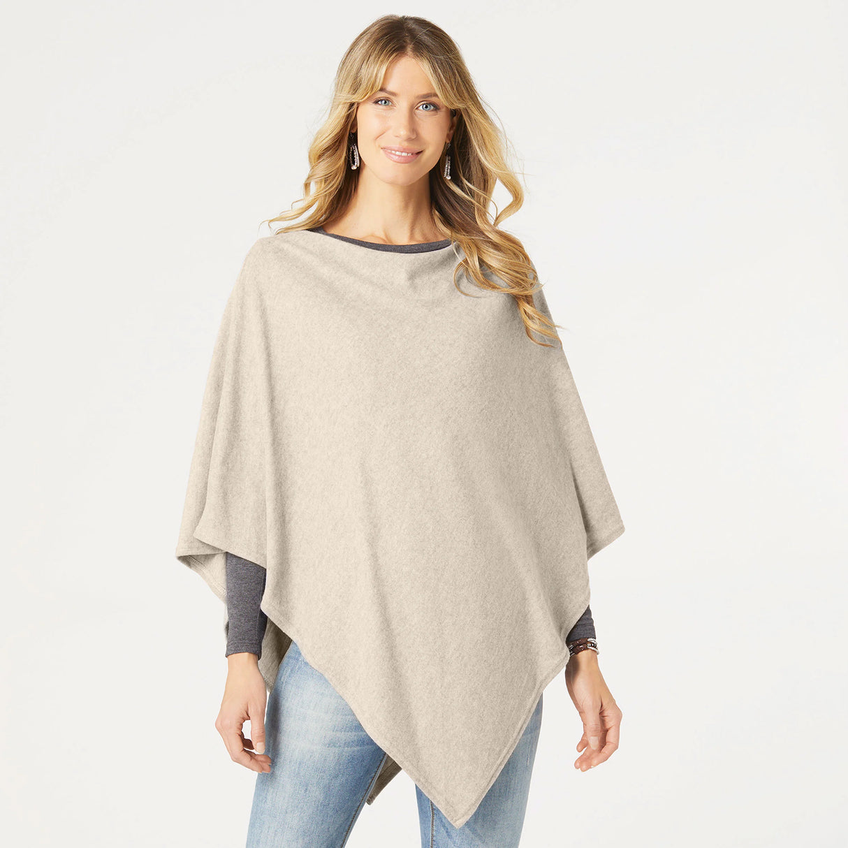 2139038C Poncho-Taupe