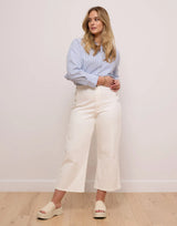 2239-L25-Pearl White-All Lily Wide Yoga Jeans (Save 25% OFF)
