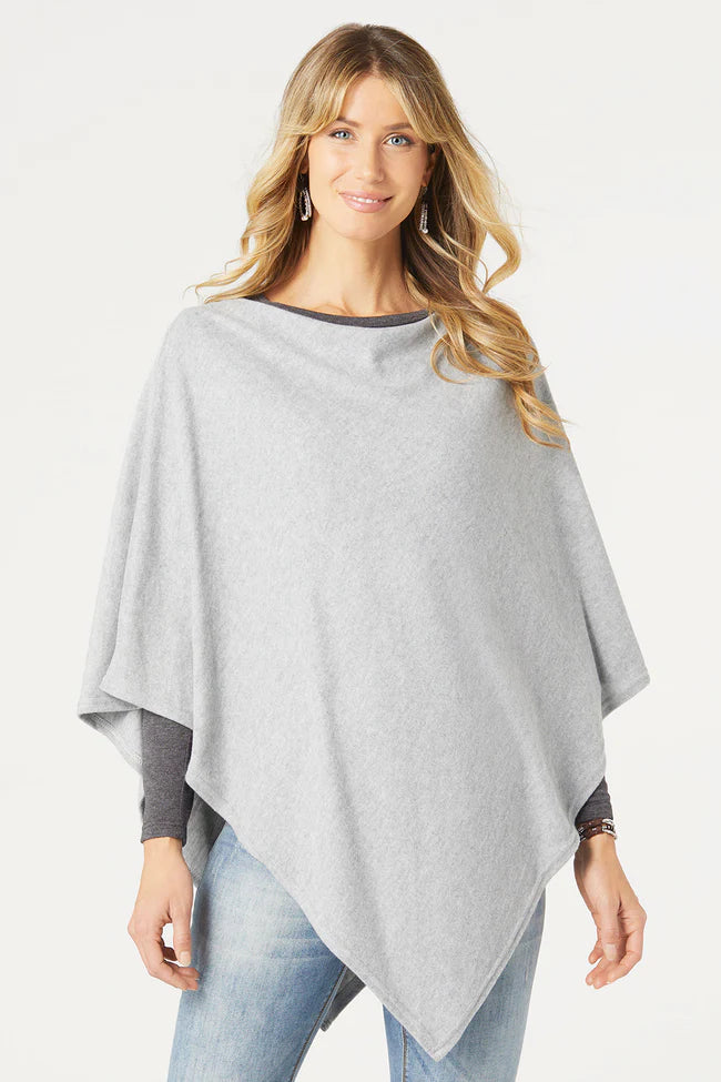 2339000A Poncho-Heather Gray