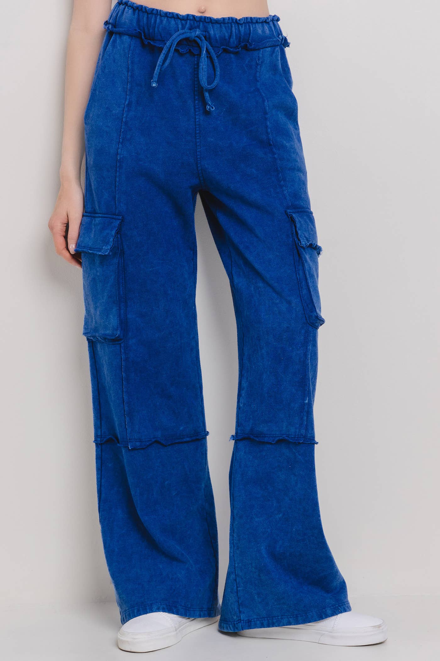 Mineral Washed French Terry Cargo Pants / BIC60890 – 1st Miracle