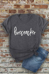 Firecracker, 4th of July, Unisex Round Neck T-Shirt