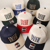 FAITH OVER FEAR Embroidered Trucker Hat