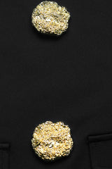 CWDSD8735_BOW BUTTON MOCK NECK LONG SLEEVE FALL DRESS