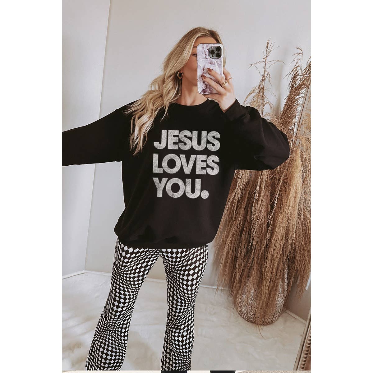 JESUS LOVES YOU VINTAGE  GRAPHIC SWEATSHIRTS
