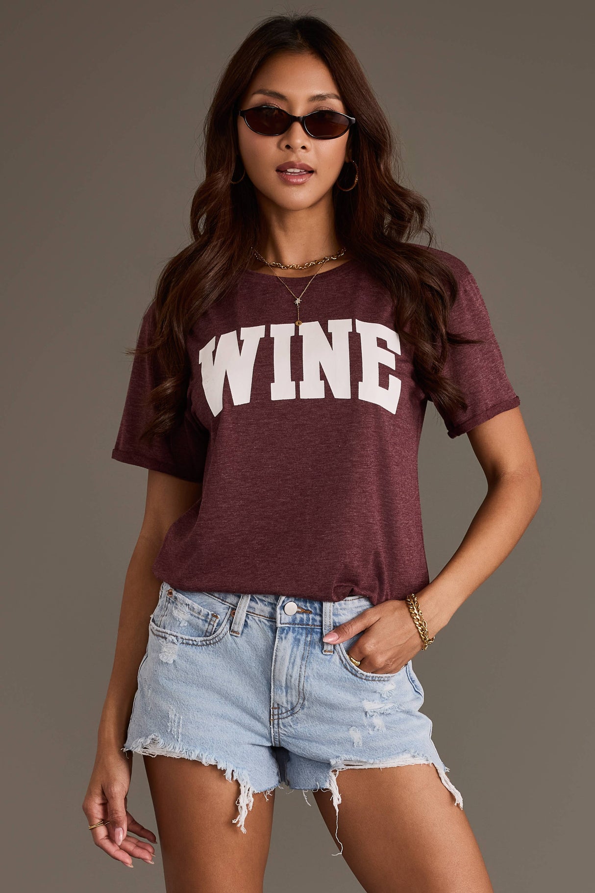Burgundy Wine Tee