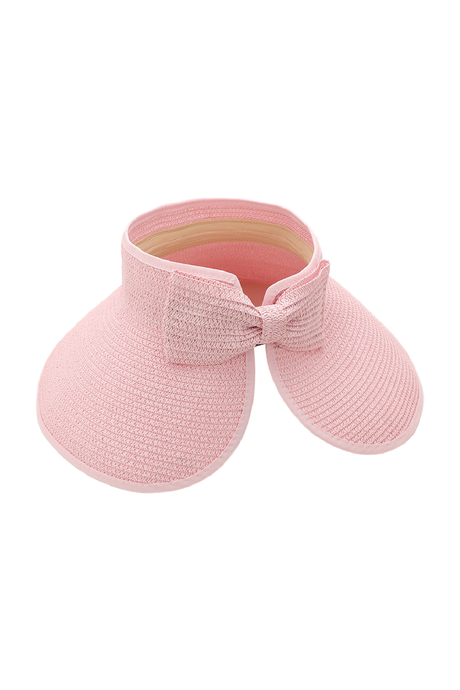 Upcycled LV Rollable Packable Straw Visor