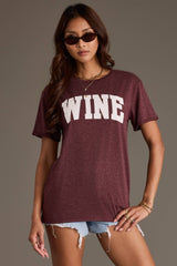Burgundy Wine Tee