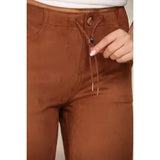 66145 Suede Shell Straight Leg
