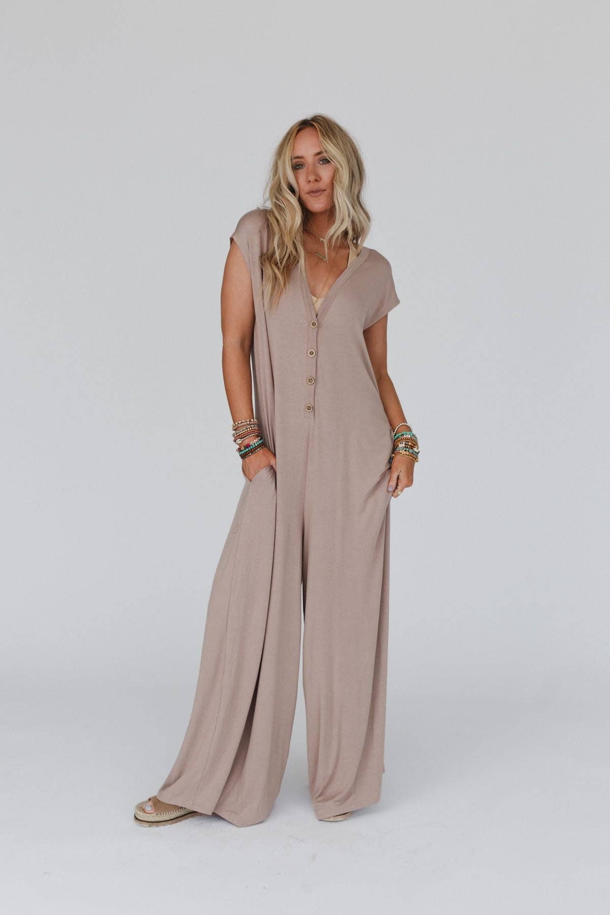 Daphne Jumpsuit - Mocha