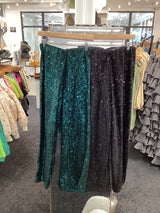 SY5620-P Sequin Flared Leg Pants