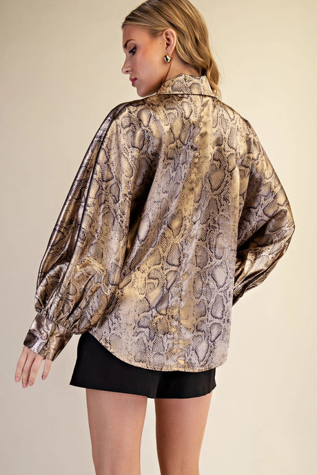 T9529 Animal Print Blouse