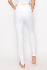 SOLID COLOR HIGH WAIST LEGGINGS