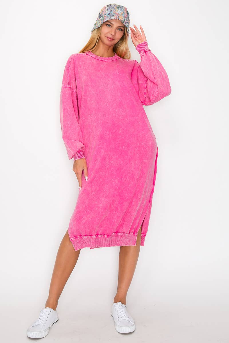 Mineral Wash Terry Comfy dress
