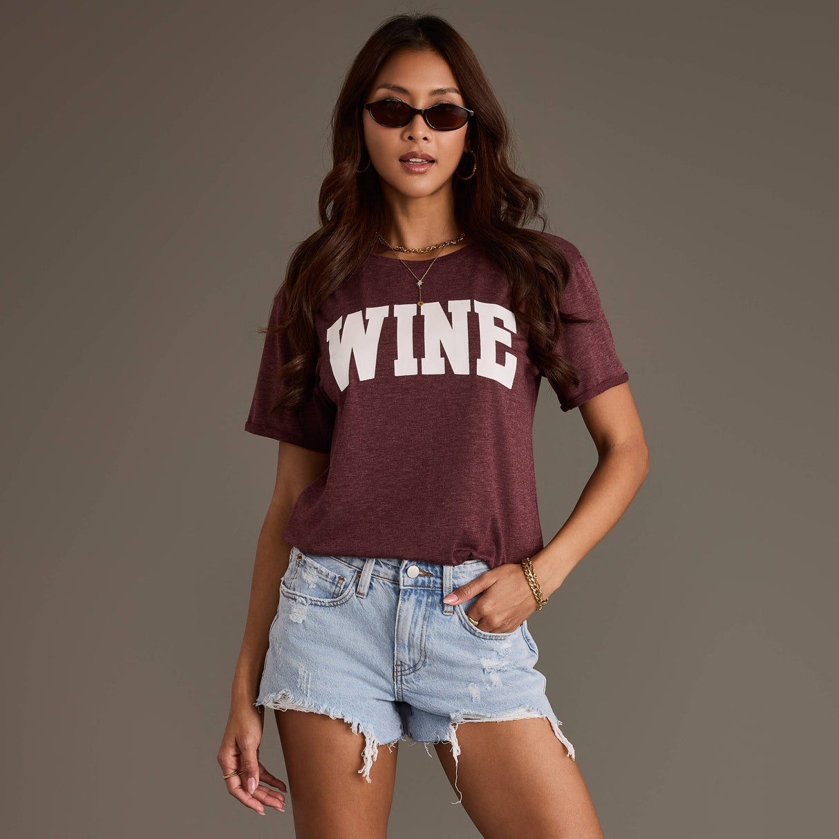 Burgundy Wine Tee