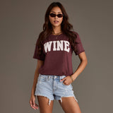 Burgundy Wine Tee