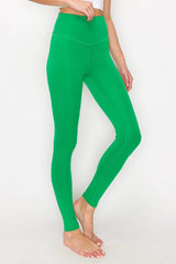 SOLID COLOR HIGH WAIST LEGGINGS