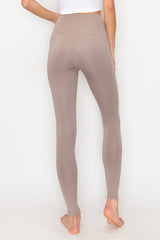 SOLID COLOR HIGH WAIST LEGGINGS