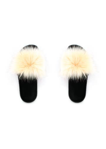 Faux Fur Slides