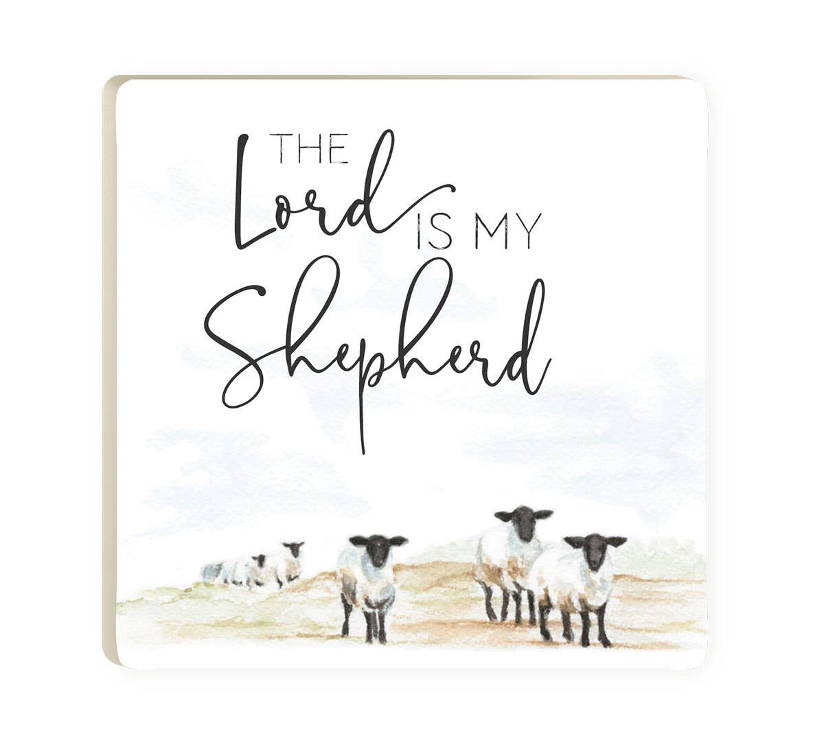 The Lord Is My Shepherd Ceramic Coaster