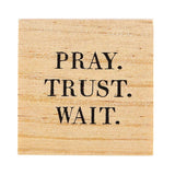 Treasure Box Earrings - Pray. Trust. Wait.