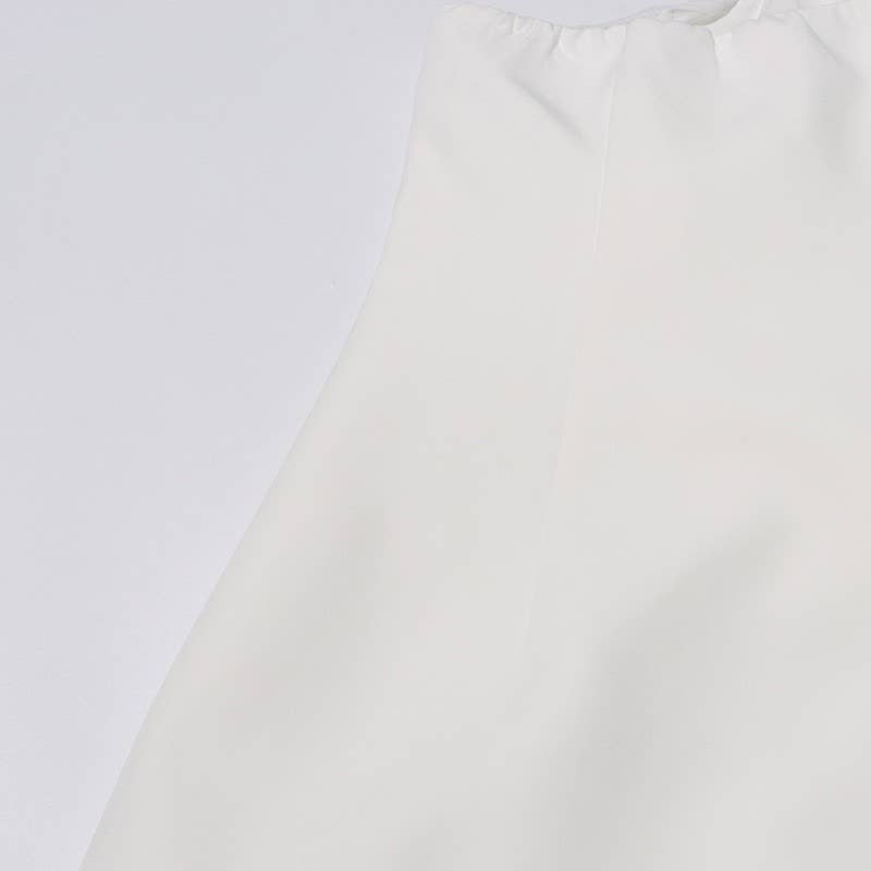 DR575Y Elegant 3D Floral Tube Top Short Summer Dress