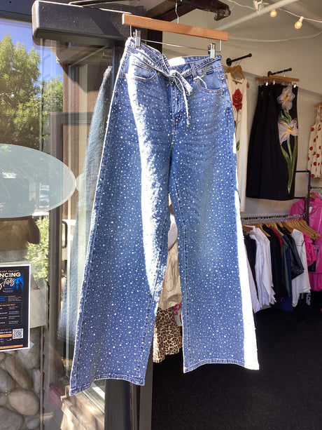 ES9133M High Rise Wide Leg with Belt