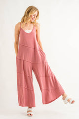 Solid Jumpsuit With Pockets / BJ6854