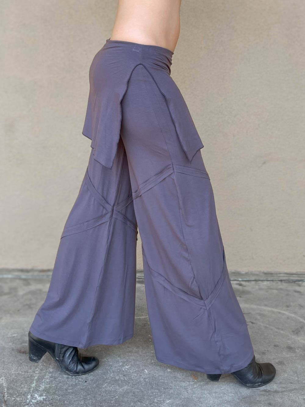 Wide Leg Panel Pants