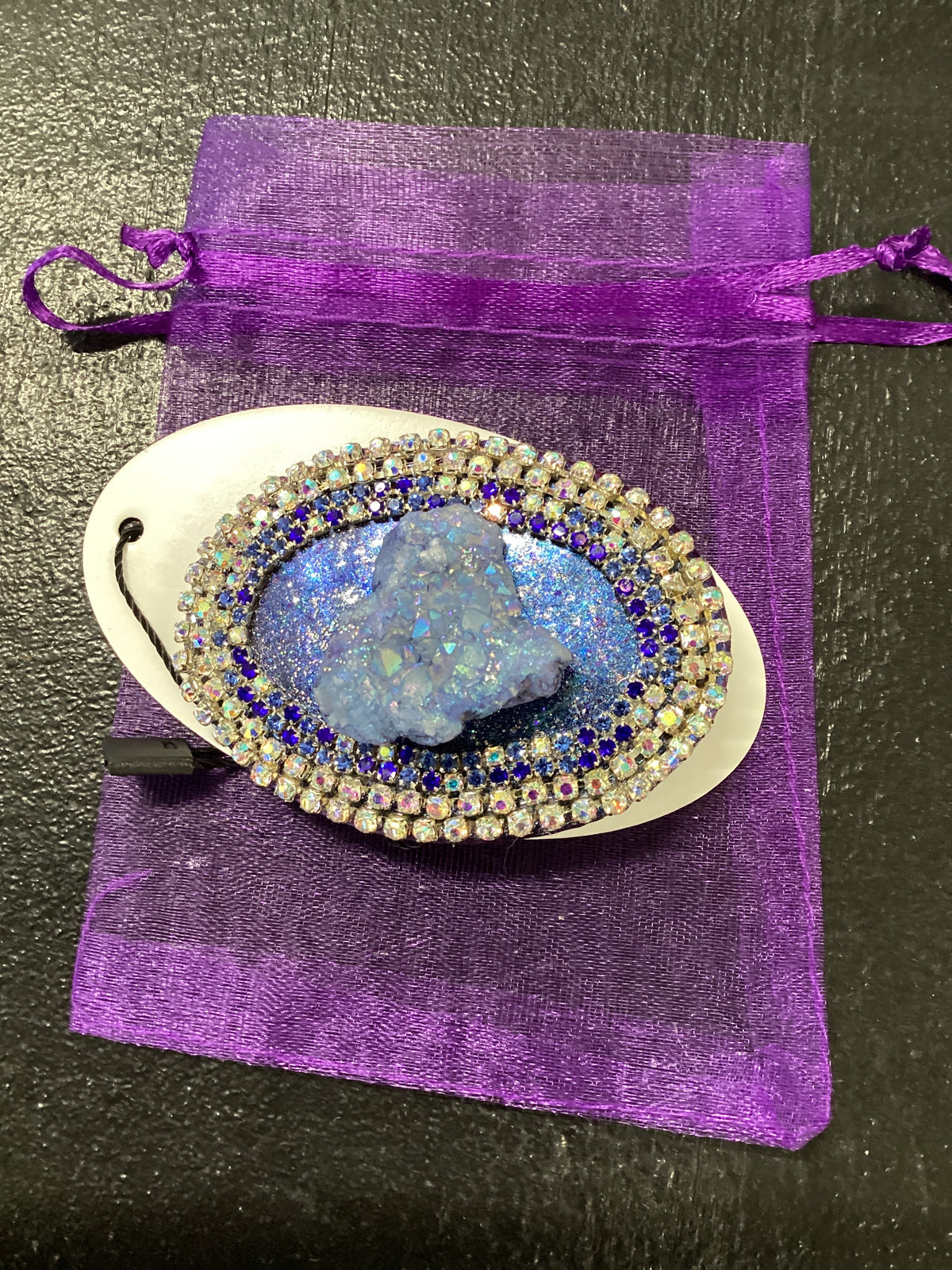 5. Light Blue Agate Belt Buckle