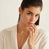 Liquid Cross Necklace