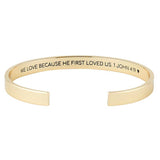 Simply Faith Cuff Bracelet - Love