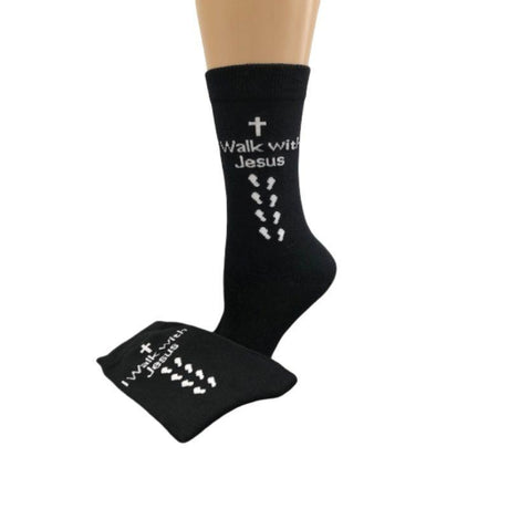 Comb Cotton Crew Christian Cross Inspirational Socks