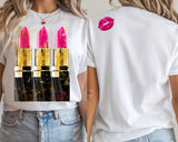 Pink Lipstick T-shirt, tank, sweatshirt, long sleeve