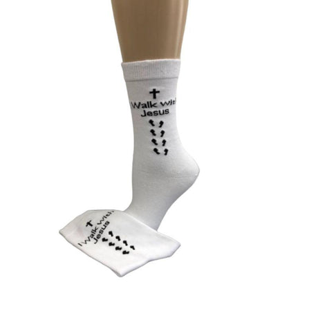 Comb Cotton Crew Christian Cross Inspirational Socks