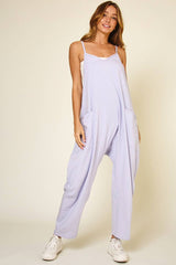 Cotton Harem Jumpsuit with Pockets / BL60000