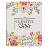 Pearlized White Faux Leather KJV My Creative Bible