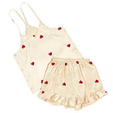 Hearts - Cami + Ruffled Shorts PJ sets