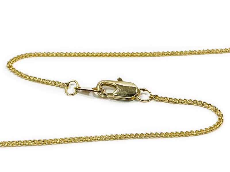 Necklace Cross Nail Gold Over Sterling Silver 18"