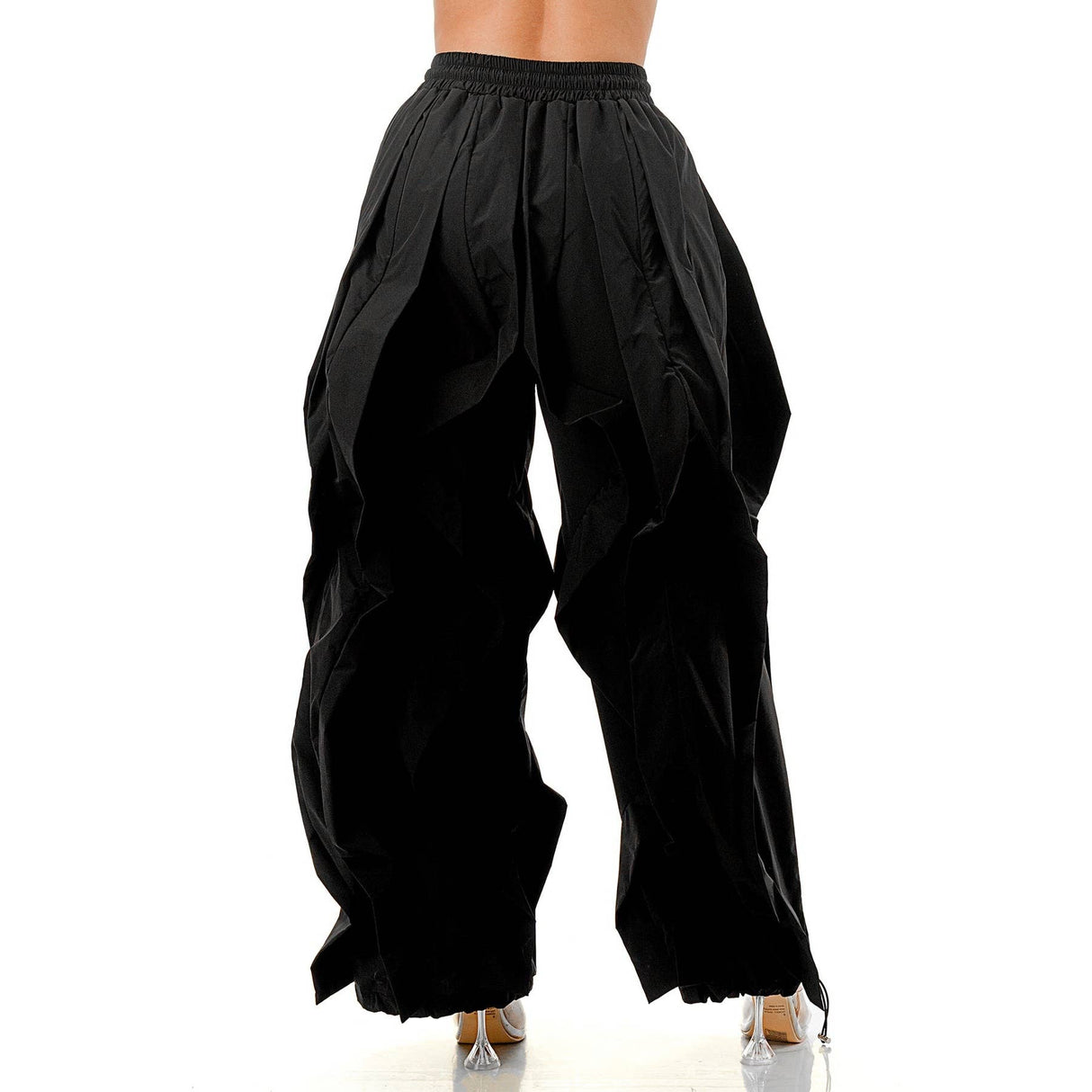 Oversized Wide Leg Ruffle Jogger Pants