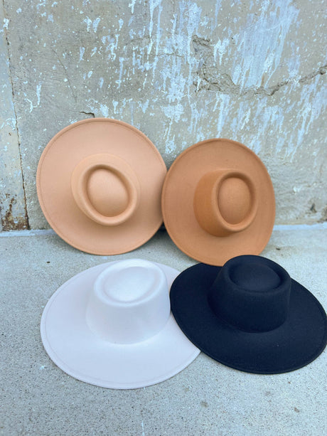 All Colors Restock! Vegan Felt wide Brim Bolero hat
