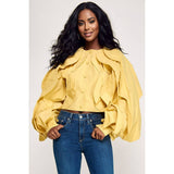 DRAMATIC JACKET TOP