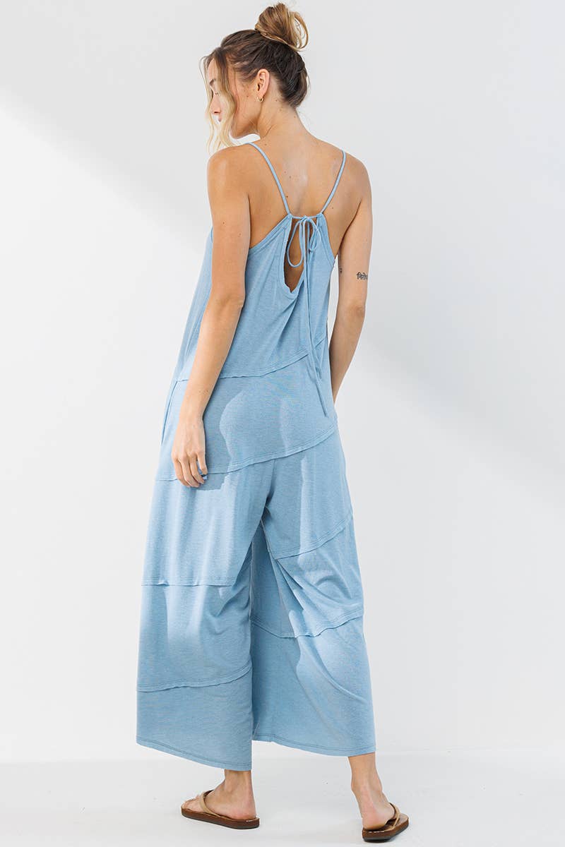 Solid Jumpsuit With Pockets / BJ6854