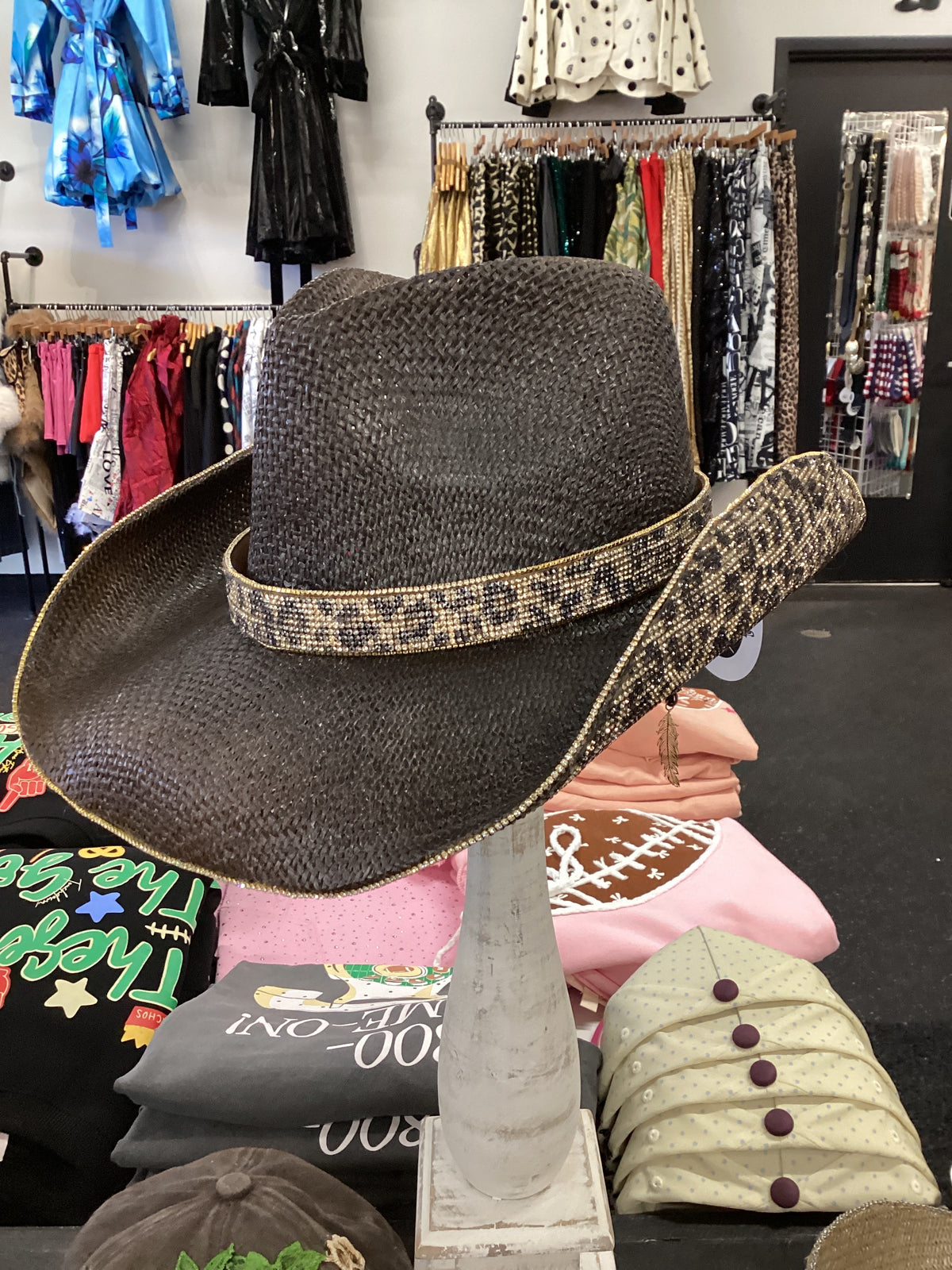 2. Brown w/ Leopard Cowboy Hat