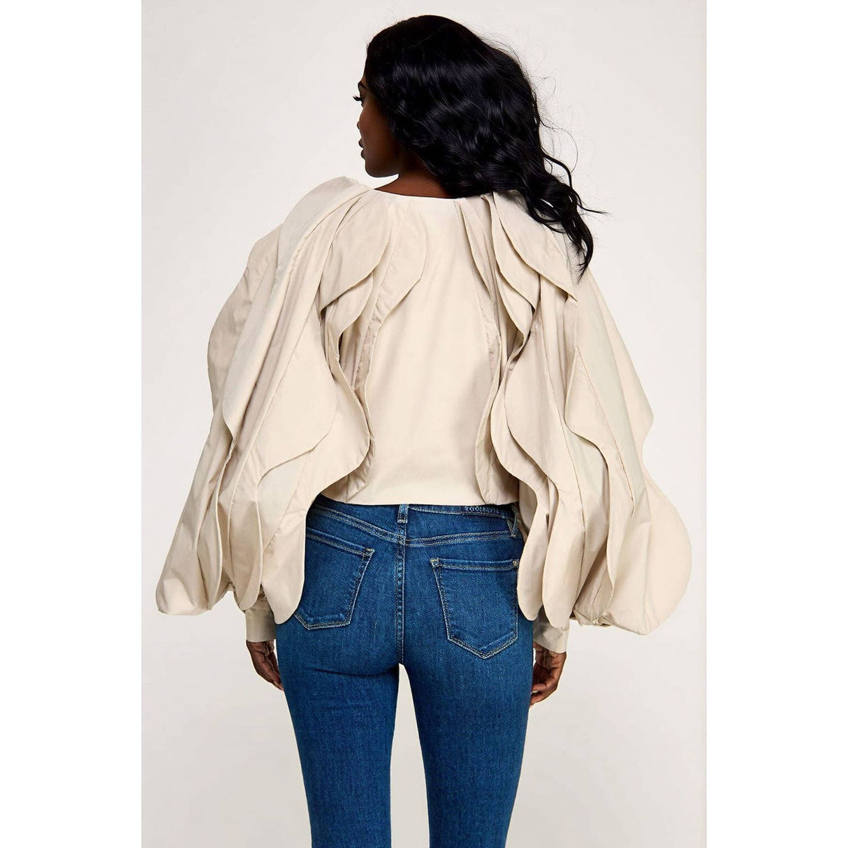 DRAMATIC JACKET TOP