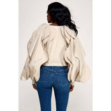 DRAMATIC JACKET TOP